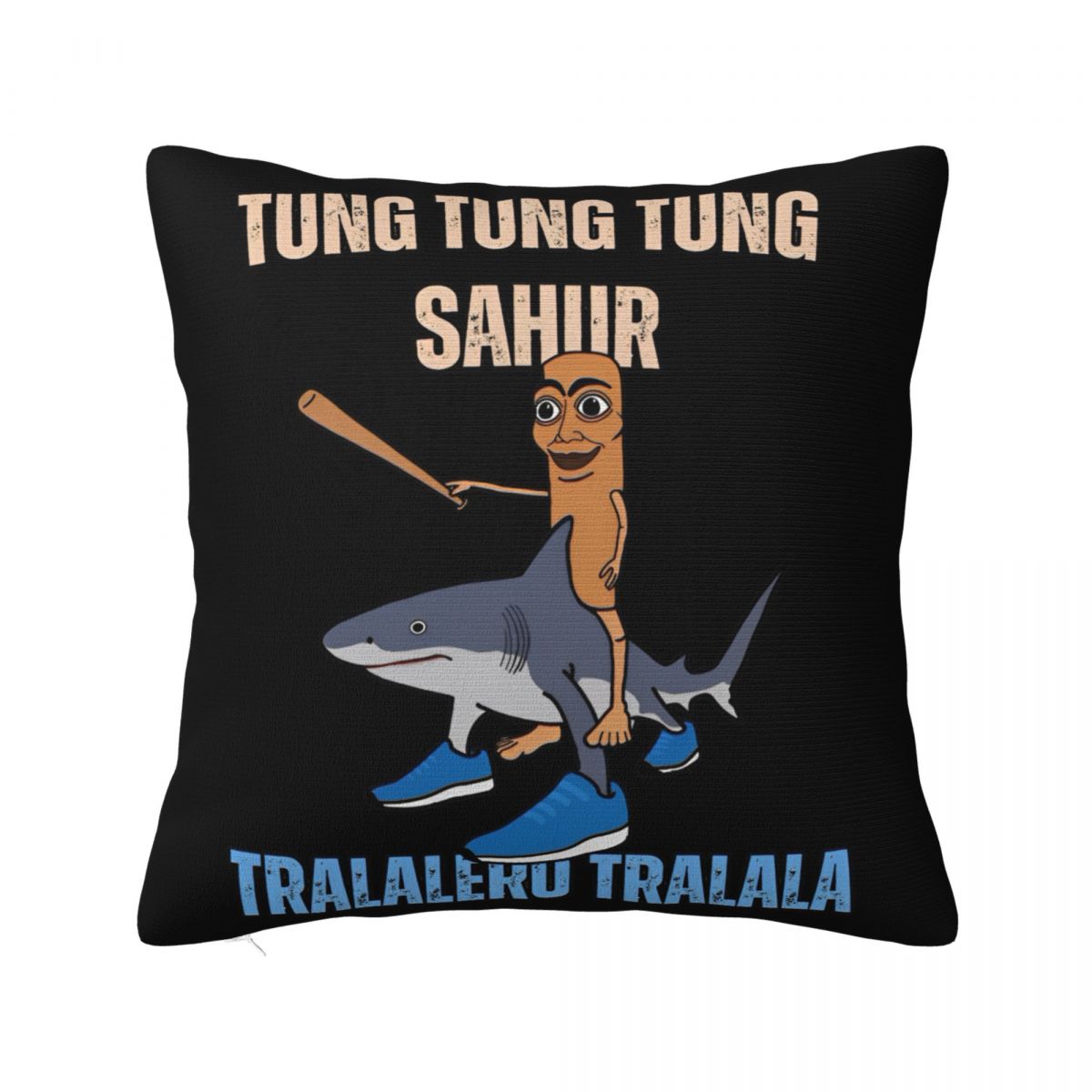 

Tung Tung Tung Sahur Face Square Pillow Case Throw Pillow Italian Brainrot Meme Awesome Cushion Covers 30x30cm