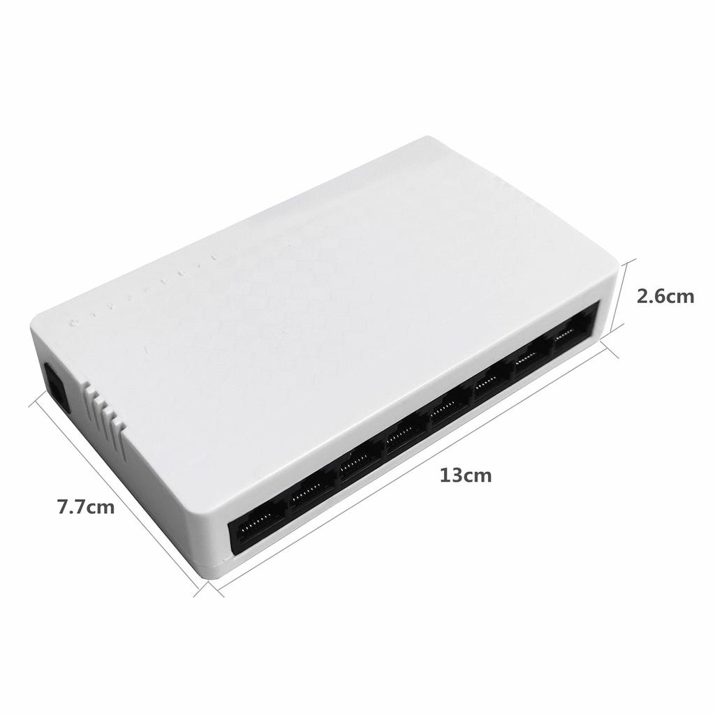 8-port 100M Switch Ethernet Switch 8 Adaptive 10/100Mbps Ethernet Ports Low Power Consumption Wide