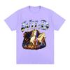 Wild with Running Horses Funny Meme Graphic TShirt Unisex Women Fashion Loose Cotton T Shirt Retro Oversized Short Sleeve T Shirts