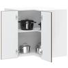 Vidaxl Corner Wall Cabinet for Kitchen, Porto, Brown Oak