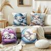 Cute Sleeping Sheep Moon Fashion Modern Comfortable Soft Hogar Pillowcase for Sofa Living Room Bed Home Decor Protective Covers