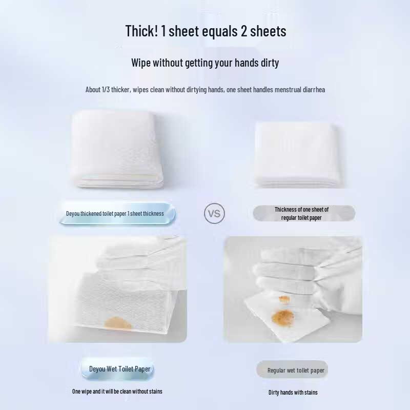 Deyou Portable Herbal Wet Toilet Wipes (2 x 10-count)