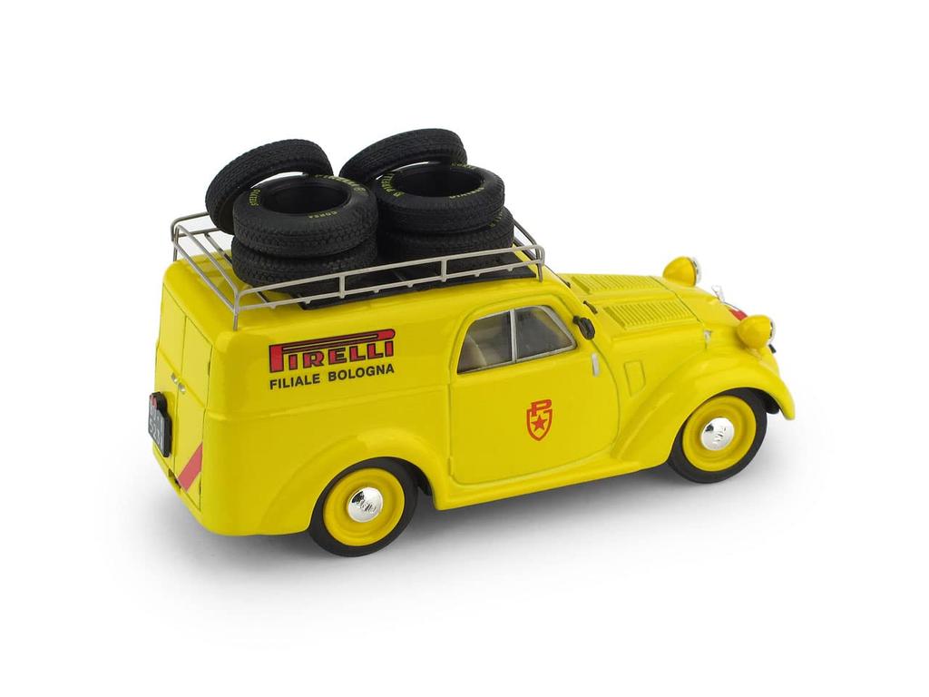 Brum Fiat 500B Van 1950 Pirelli Mille Miglia BRUMM FIAT 500B PIRELLI MILLE MIGLIA 1/43 FURGONE'50 [Item]
