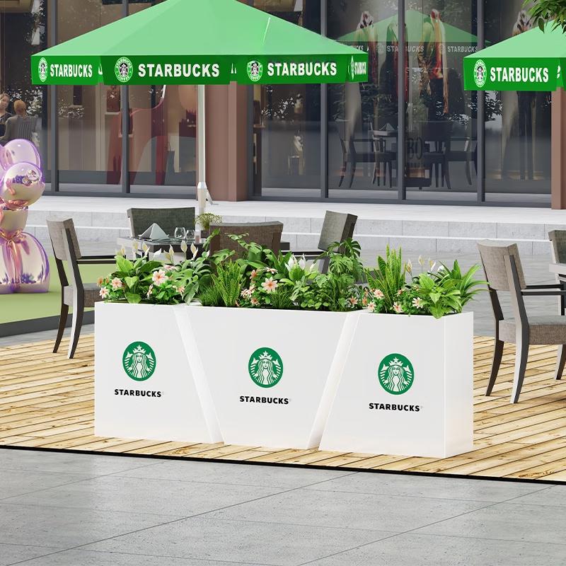 Outdoor Trapezoidal Planter Box