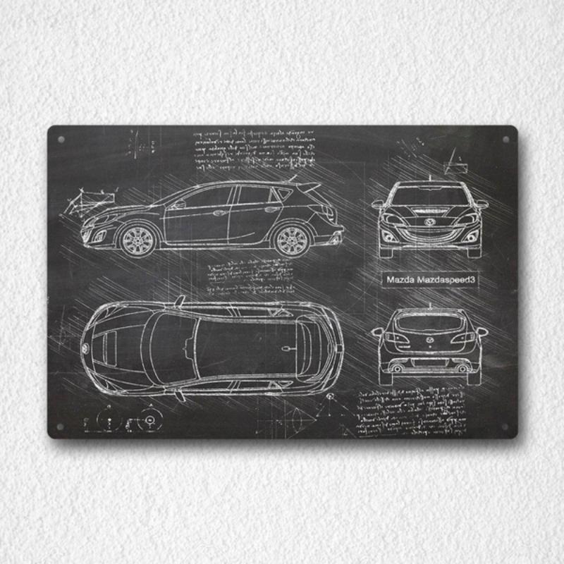 Mazda MX-5 Miata Car Metal Tin Sign Wall Decor Fashion Art Decor Poster,Man Cave,Garage,Bar