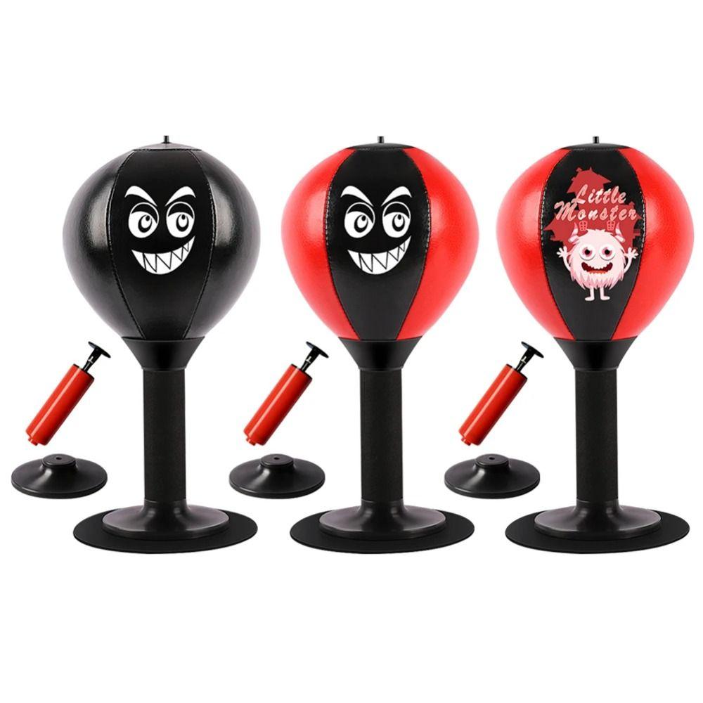 Inflatable Desktop Punching Bag Wall Mountable Desk Boxing Punch Ball  Boxing Practice