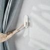 L-Shaped Curtain Hooks White Blind Cord Holders Storage Rack Adhesive Hook  Kindergarten