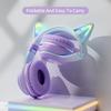 Słuchawki RGB Glow Bezprzewodowe Słuchawki 5.3 Kocie Uszy Bluetooth Słuchawki Sportowe Bluetooth Odtwarzacze MP3 Mikrofon Wyprzedaż Zestaw Słuchawkowy Gamer