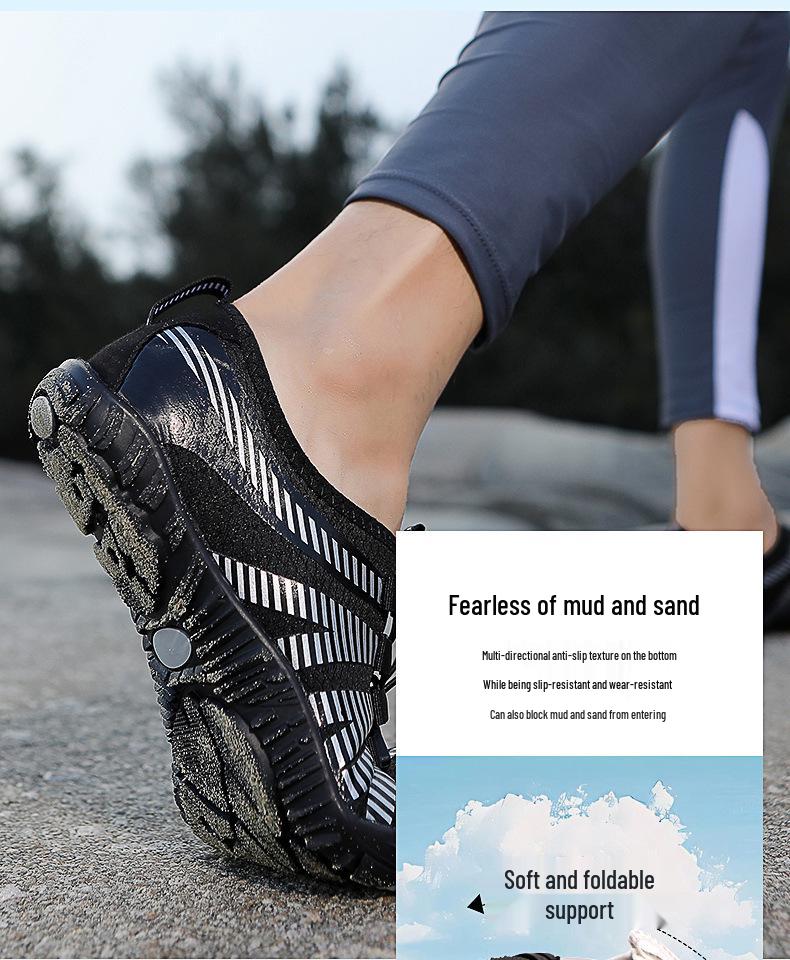 Outdoor Quick-Dry Five-Finger Water Shoes for Hiking & Swimming - Non-Slip Beach and Creek Footwear for Couples