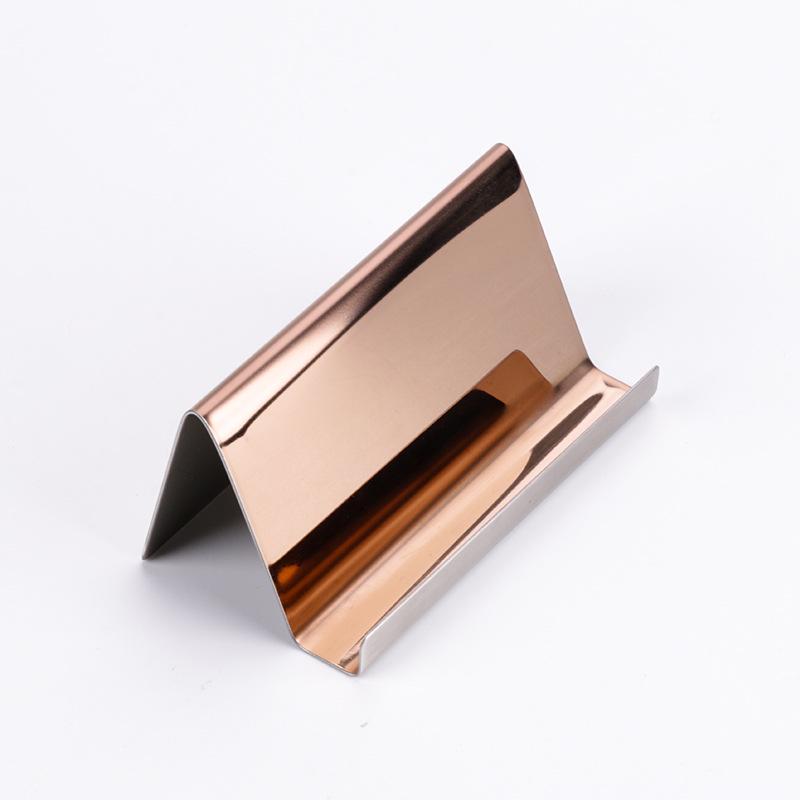 304 Stainless Steel Business Card Holder and Phone Stand