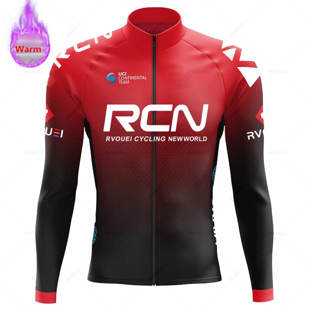 2026 Rcn Team Winter Thermal Fleece Cycling Jersey Set New MTB Bicycle Clothes Maillot Ropa Ciclismo Long Sleeve Bike Clothing