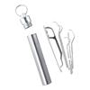 Tool Oral Care Tooth Pick Toothpick Pocket Set Stainless Steel Toothpick Set Keychain Holder