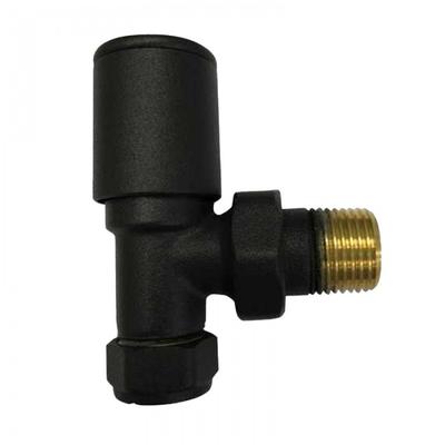 White Angled Radiator Valve