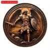 2d Flat 20*20cm, Bohemian Style Wooden Plaque, Archangel Michael Welcome Sign, Wall Art Decor for Home, Kitchen, Garden, Bedroom