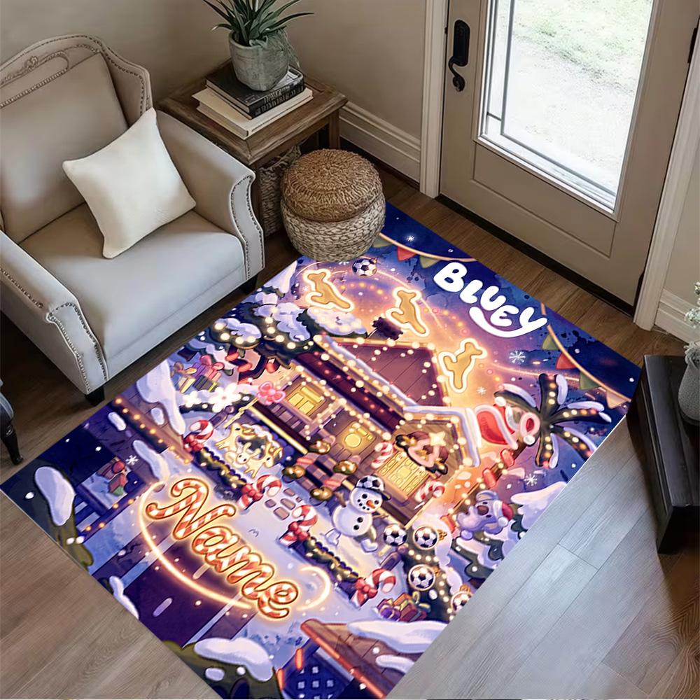 Halloween Night Adventure Personalized Name Floor Mat Suitable for Balcony Hallway Kitchen Living Rooms Anti-slip Rug Anime Office Decor