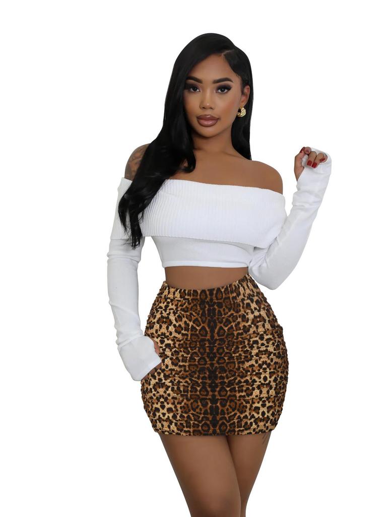 European & American Summer Fashion Pleated Mini Skirt - Double Layer, High Elastic, Shirred Tight-Fit