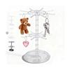 2 Tier Rotating Accessory Stand, 360 Degree Rotation, Storage Stand, Small Items Rack, Hanging Storage, Keychain Stand, 2-Layer Display Rack,