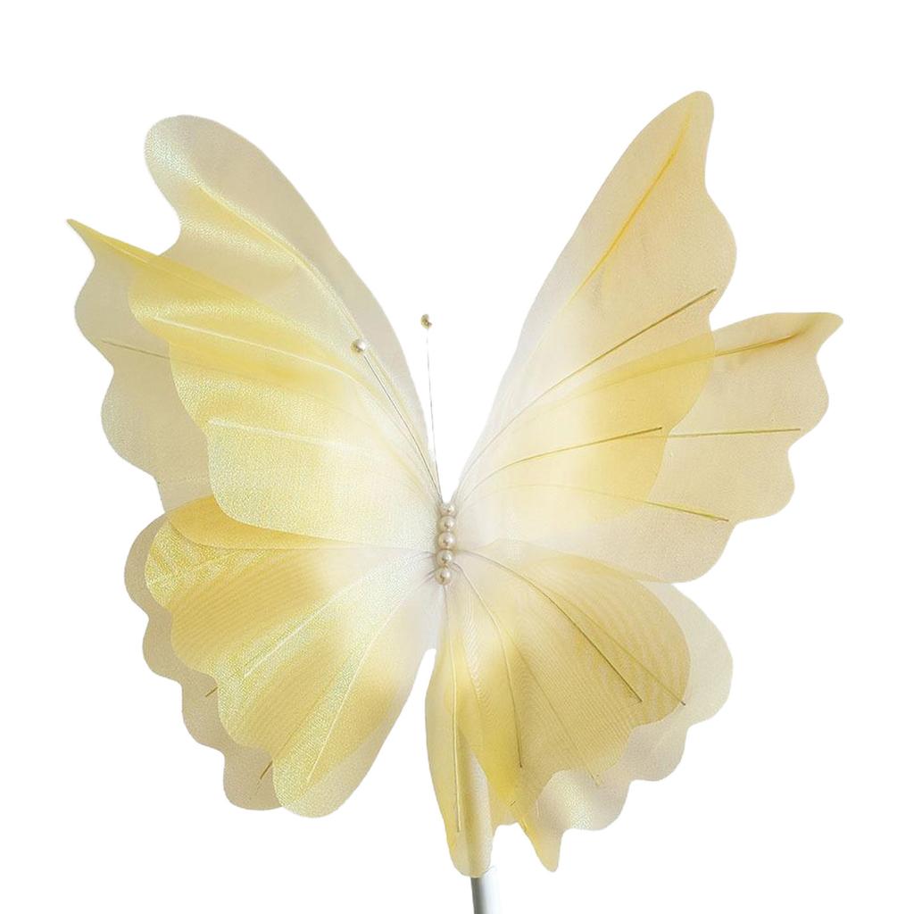 3D Handmade Gauze Artificial Butterfly Wall Decoration for Wedding Reception Backdrops Decoration Party Centerpieces