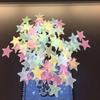 100pcs 3D Stars Glow In Dark Luminous Fluorescent Plastic Wall Sticker Home Decor Decal Wallpaper Decorative Special Festivel
