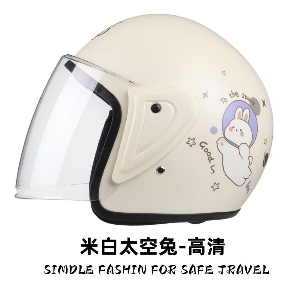 3C Certified Electric Motorcycle Helmet Winter Warm Anti Fog Lightweight Unisex Half Helmet for Adults