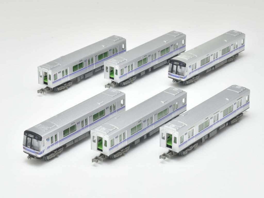 Railway Collection Jernbanesamling Nagoya City Transportation Bureau Meijo-linjen Type 2000 Sen Modell Sett Dioramaforsyninger 6-Vogn