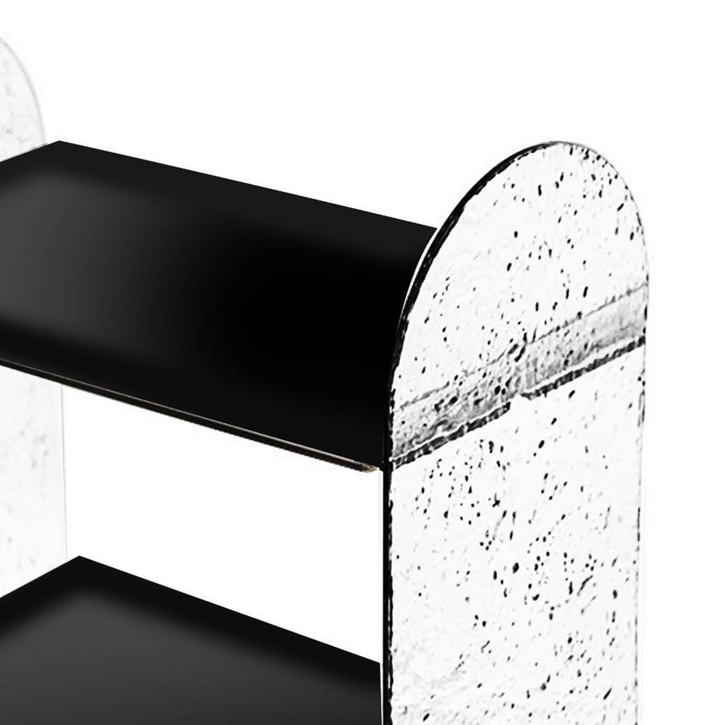 2-stufiger Schreibtischorganizer Doppelschichtiges Aufbewahrungsregal Transparenter Desktop-Ständer Halter für Schreibwaren