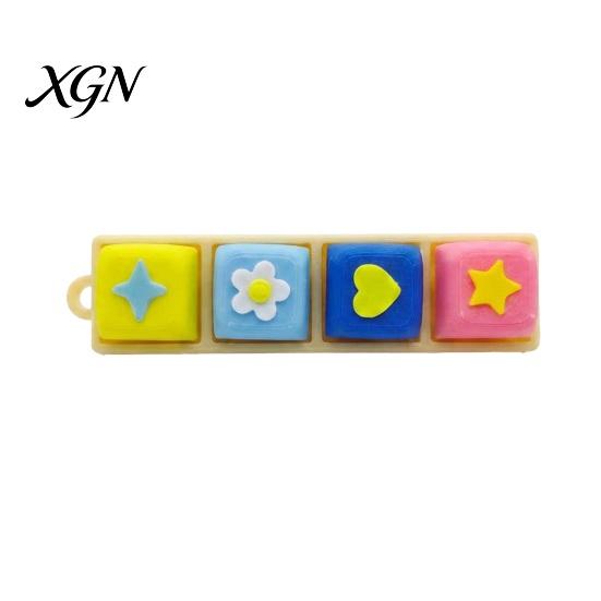 Travel-friendly Fidget Keyboard 3D Printed Toy 3/4/5/9 Keys Finger Clicker Mechanical Key Decompression Button Stress Relief Desk Feedback