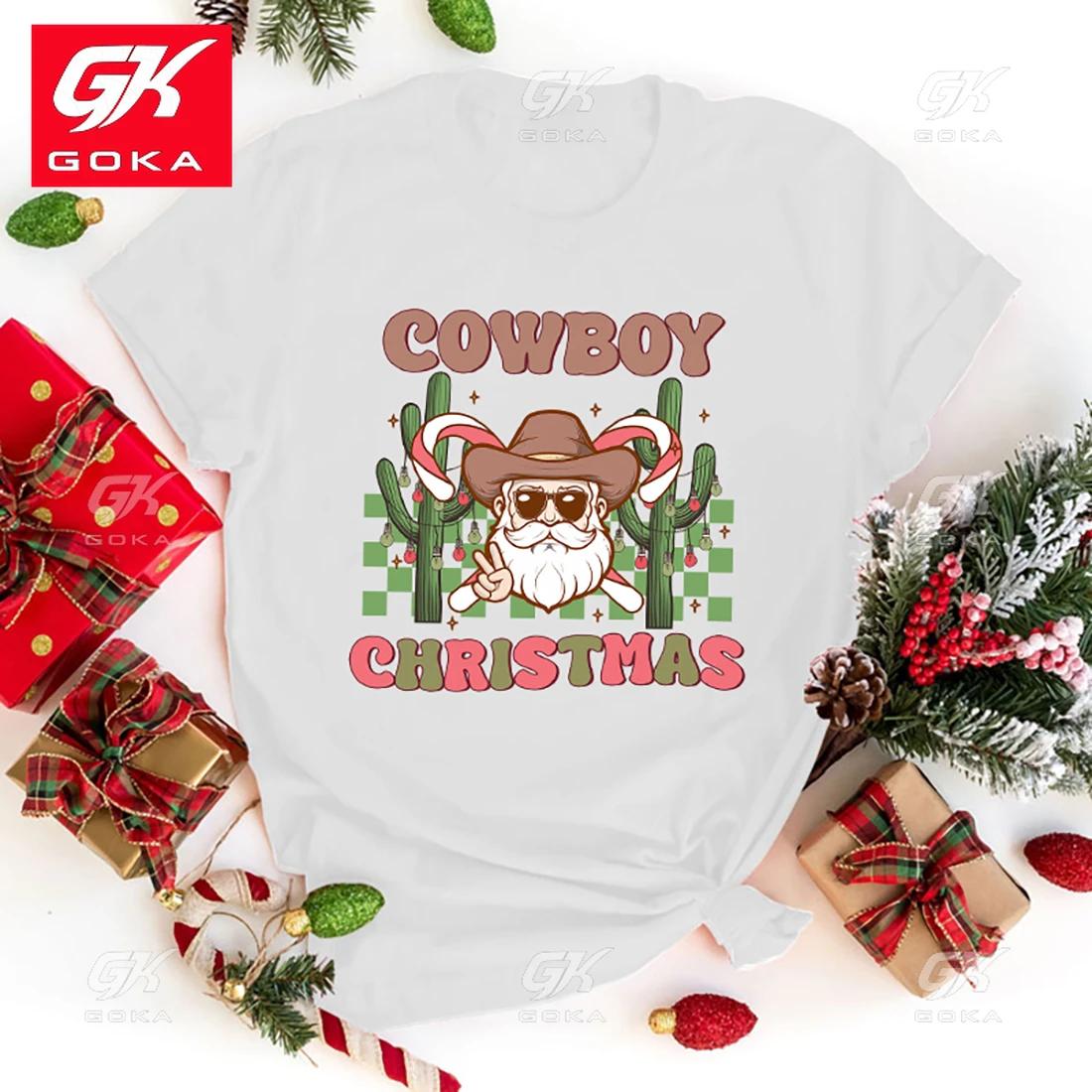 

Hot Sales Christmas Santa Claus Cotton T Shirt Womens Unisexs Cool Hipp Hop Short Sleeves Personality Harajuku Unisex TeesT Shirts S