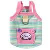 Summer Dog Contrast Cute Puppy Pocket Colored Striped Traction Suspender Cat Two-legged Pet Teddy Clothes