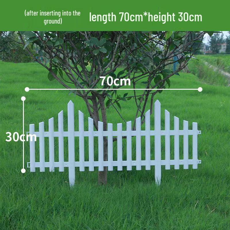 White PVC Fence: Indoor/Outdoor Garden Barrier and Decorative Guardrail