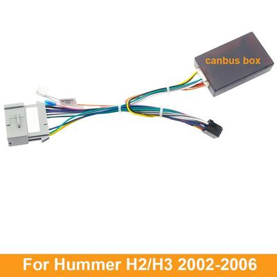 Car 16Pin Power Wiring Harness Adapter W/ Canbus Box For Hummer H2/H3 2002-2006