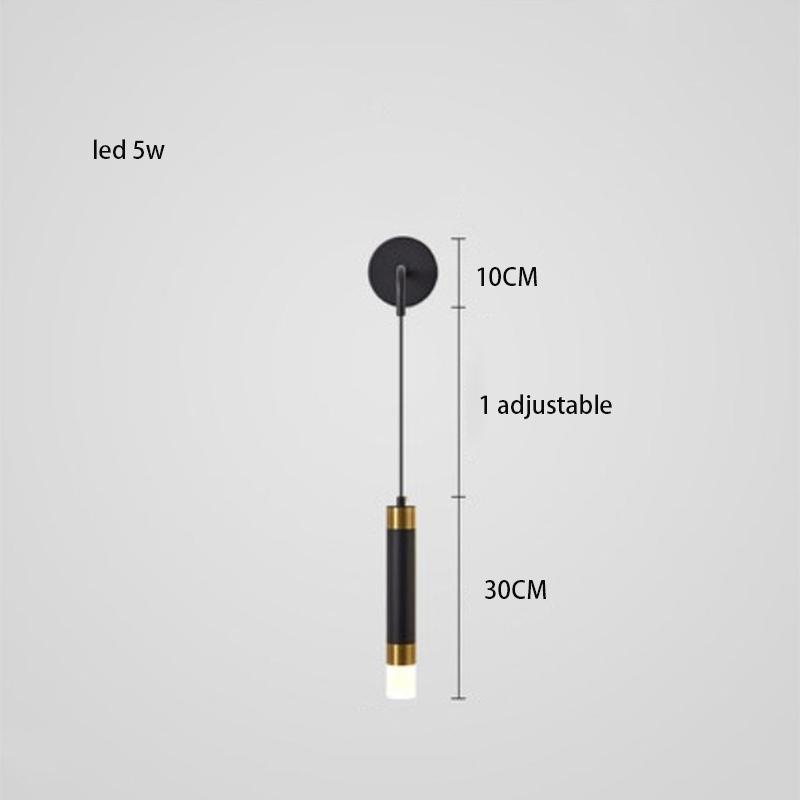 

Светодиодный настенный светильник Nordic для спальни, современный минималистский креативный прожектор, фон для гостиной, декоративный настенный светильник Luste Natural light