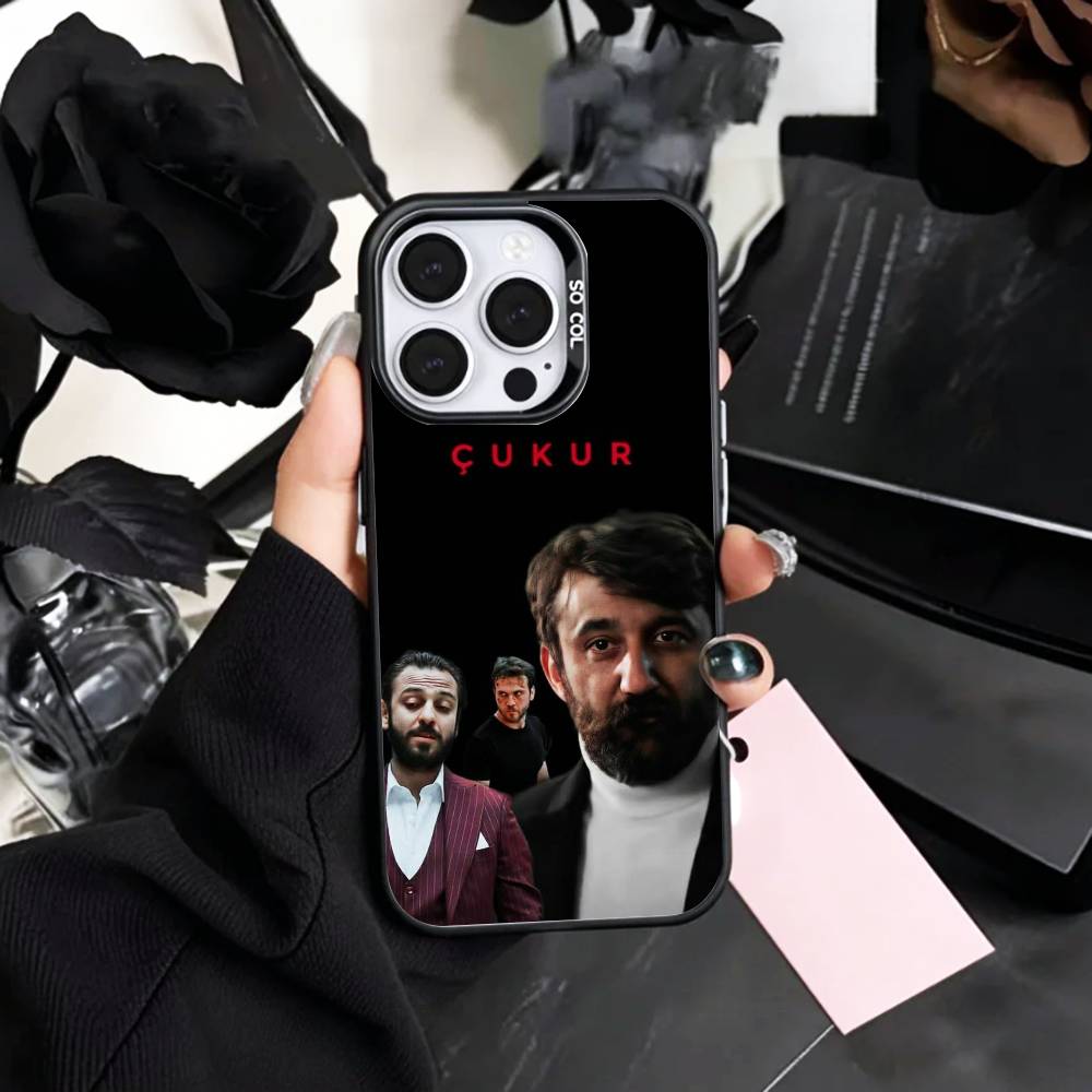 C-Cukur TV Series The Pit Phone Case For iPhone17,16,15,14,13,12,11 Plus,Pro Max Colored Silver Plated Inside Cover