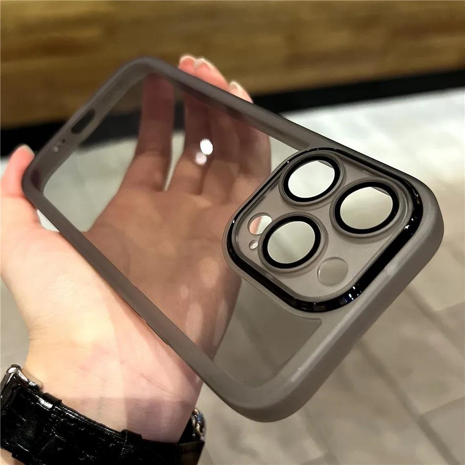 Transparent Shockproof Silicone Case for iPhone 16 15 14 13 12 11 Pro Max 15 Plus XS MAX XR 8 7 Plus Samsung S24 S23 S22 S21 Ultra Plus A53 A14 A54