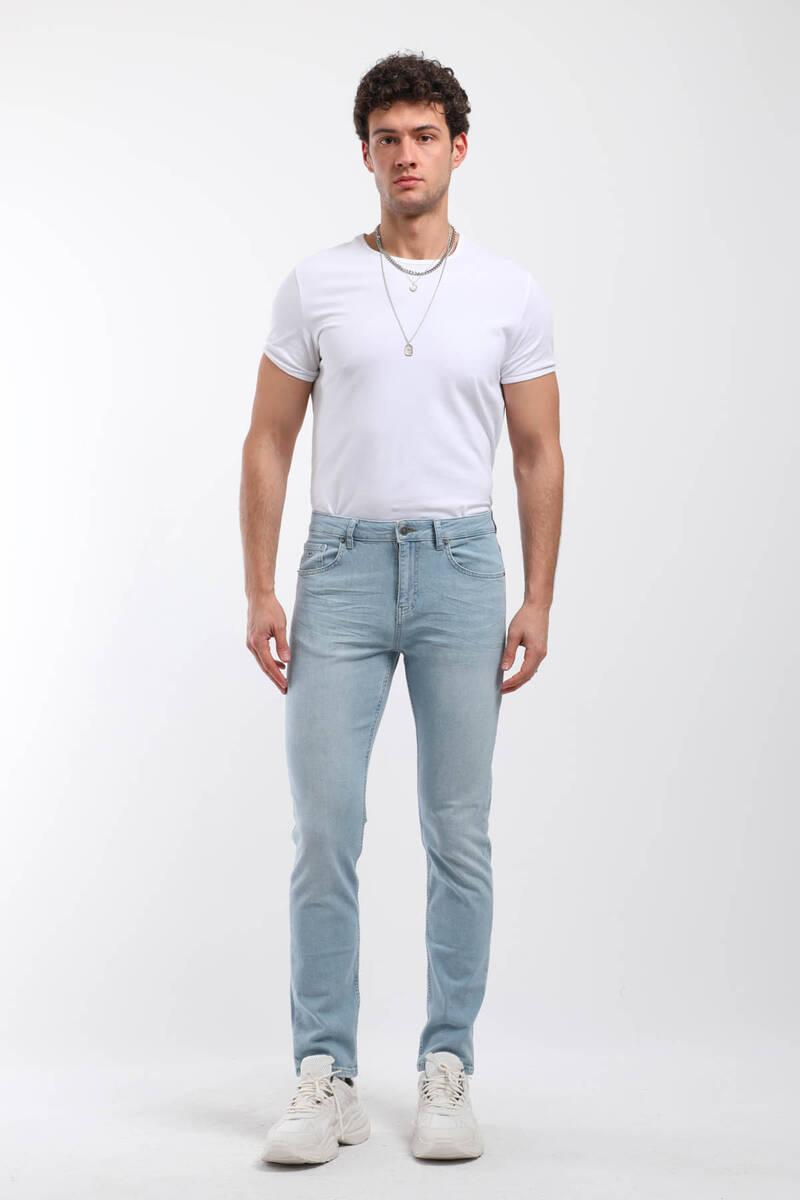 

Мужские джинсы прямого кроя Cesena из лайкры синего цвета 30 синий