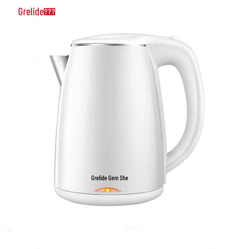 Ge Lai De D1206A1 600W Electric Kettle, 1.2L 304 Stainless Steel, Dorm-Safe Low Power. белый