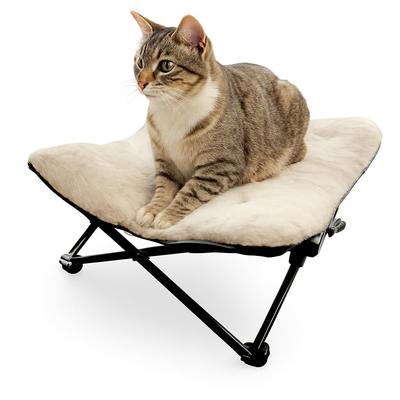 Winter-Hängemattenbett für Hunde und Katzen, Haustierliege für Camping und Autocamping, Warmer Flanell, 50 cm breit, Waschbar, Faltbar, 6 kg Tragfähigkeit