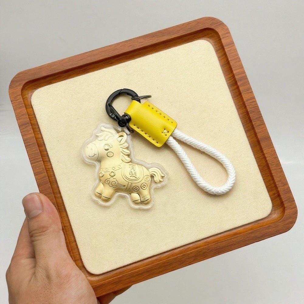 Cartoon Design Pony Keychain Decorations Bag Pendant Horse Keychains  Chinese New Year