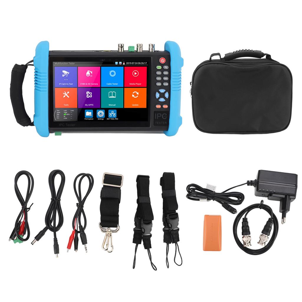 IPC9800ADHS Pro CCTV Tester VGA Input 7in Touch Screen Monitor AHD TVI CVI UTP Test Tool for Maintenance Repair