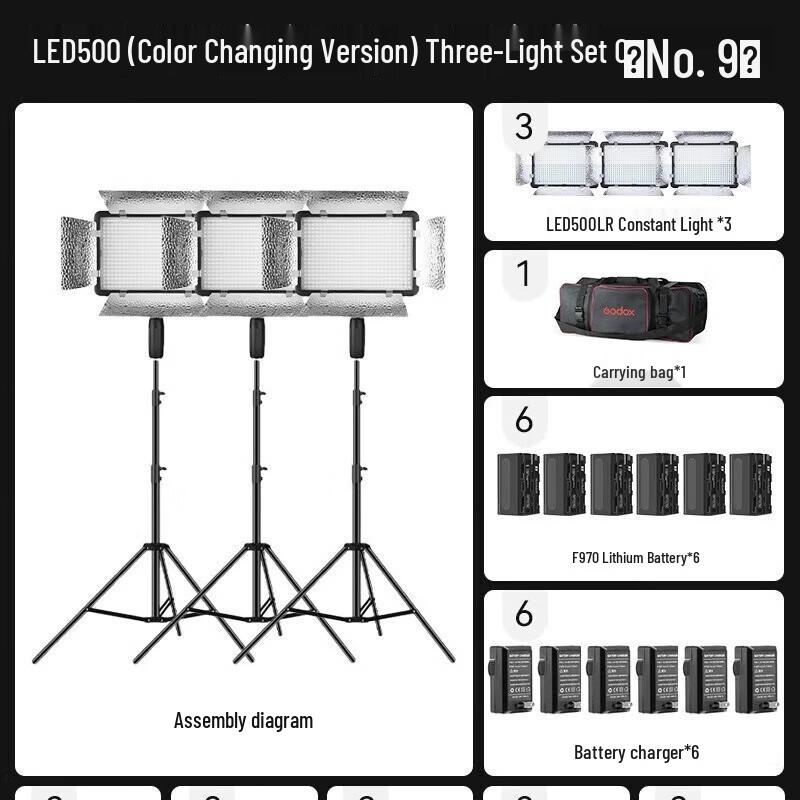 Godox LED500 Bi-Color Video Light Kit