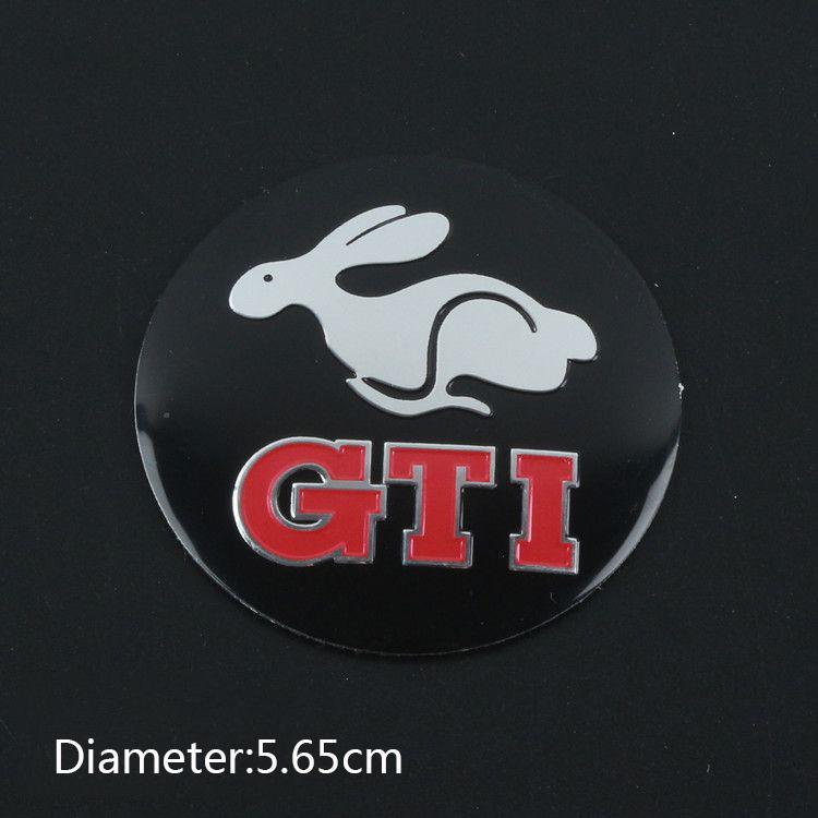 4pcs 56mm Car Wheel Center Hub Cap Stickers For Peugeot For VW GTI Polo Passat B6 B7 B8 Golf Jetta ID.3 Beetle CC MK7 MK8 Tiguan