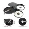Portable Three Layer Plastic Salt Rimmer Container For Camping Travel And Daily Use Three Compartments Rimmer