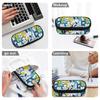 Pencil Pouch Spacious Storage 300D Polyester Zipper Closure with Main Compartment Mesh Pocket and Pen Slots for Classroom Use