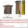 Dual Flush Push Button Threaded Push Rods Short Body D2D Chrome Compatible with AH0001800R