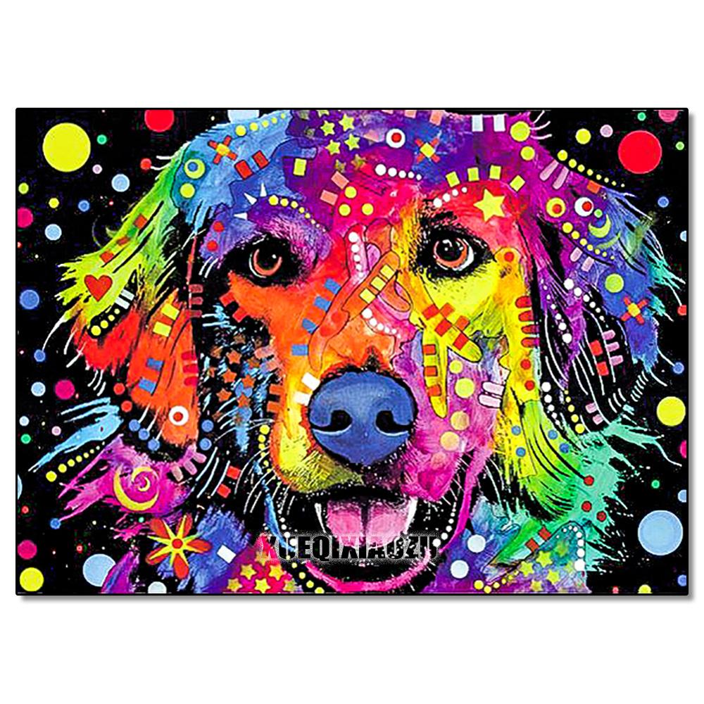 Peinture au Diamant 5D DIY Animaux Lion Chat Tigre Kit de Point de Croix Broderie Diamant Ronde Complète Mosaïque Artistique Image de Strass