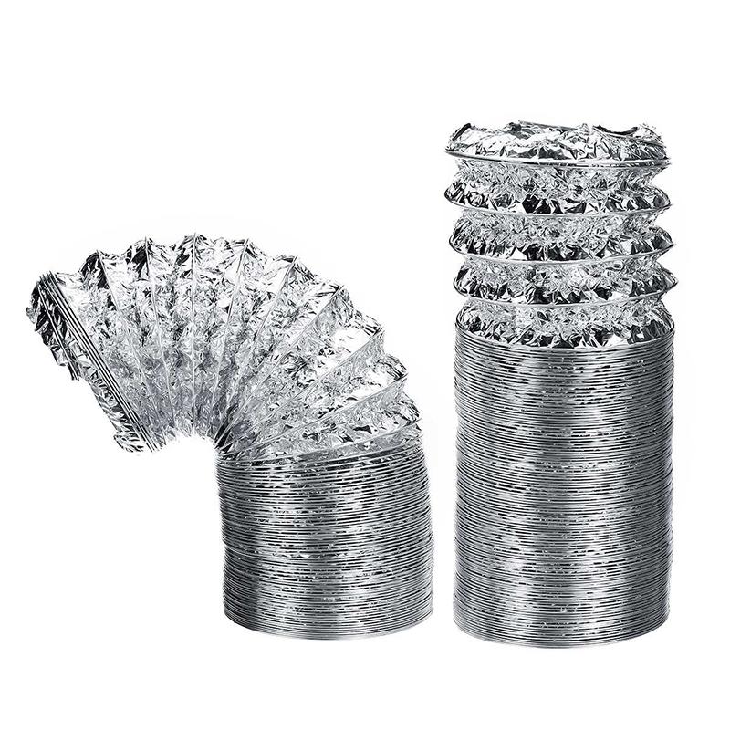 3.1Inch Flex Air Aluminum Foil Ducting Dryer Vent Hose For Ventilation 1.5M