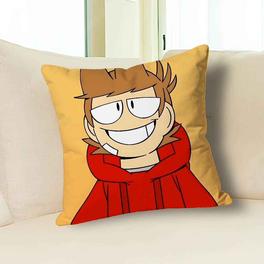 Funny E-Eddsworlds-S Various Sizes Square Pillow Case For Car Home Bedchamber Decor Custom Valentine gift