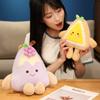 25-60CM Kawaii Cartoon Simulation Anime Fruit Cake Stuffed Plush Toy Children's Strawberry Blueberry Cake Handmade Doll