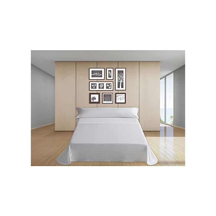 Drap en coton - JAVIER LARRAINZAR - 100 % coton - Multicolore - Dessin - Finition premium - Taille completo