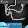 Double Bowl Kitchen Sink Drain Pipe & Fittings Set for Dishwashing & Vegetable Washing